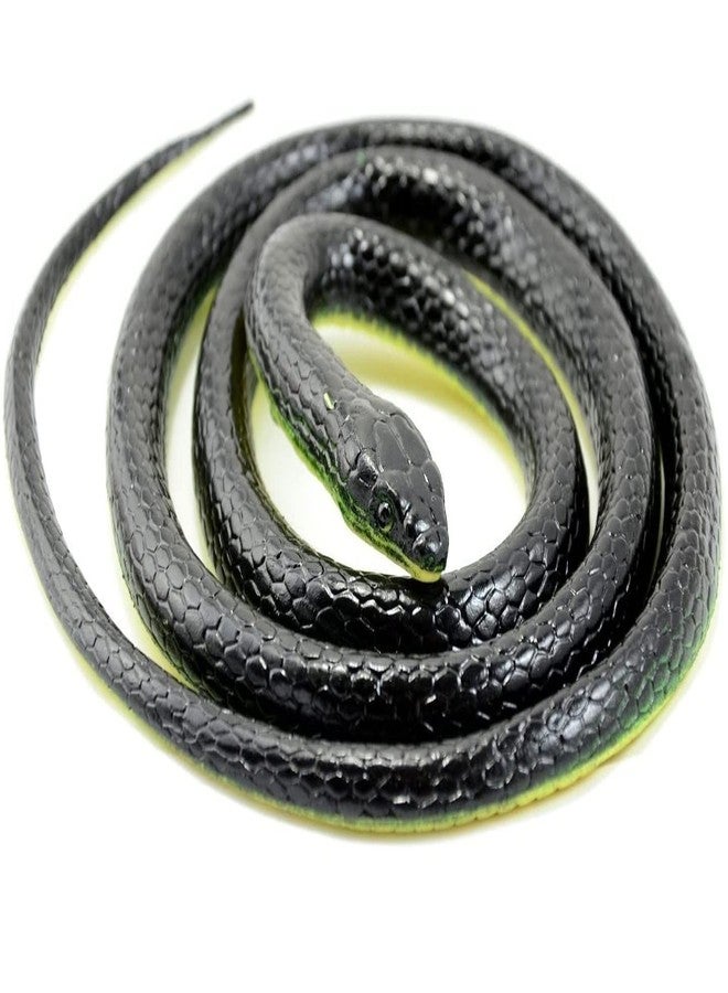JAPSI Realistic Rubber Toy Snake| Prank Toy | Black Garden Prop| 71 Cms| Age 3+ - Image 4